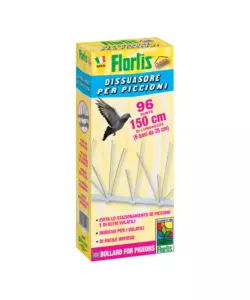 DISSUASORE PER PICCIONI FLORTIS CON 6 BASI E 96 PUNTE LUNGHEZZA 1,5 METRI