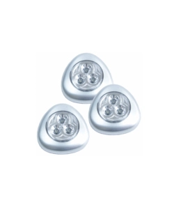 LUCI ADESIVE A 3 LED, 3 PZ.