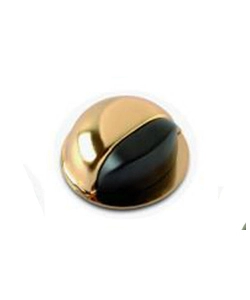 FERMAPORTE ADESIVO IN ACCIAIO + GOMMA - Ø 50 X H. 22 MM. - DORATO