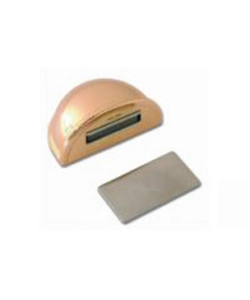 FERMAPORTE ADESIVO IN ABS CON MAGNETE - 48 X H. 32 MM. - DORATO