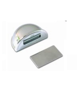 FERMAPORTE ADESIVO IN ABS CON MAGNETE - 48 X H. 32 MM. - CROMATO