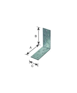 GIUNTO AD ANGOLO FORATO 80 X 120 X 40 MM.