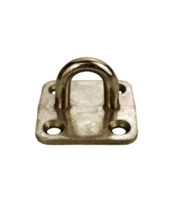 OCCHIOLO SU PIASTRA 36 X 36 X 3,0 MM. - ZINCATO GIALLO