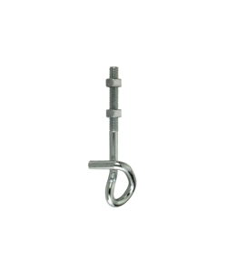 GANCIO DI SICUREZZA PER ALTALENE IN FERRO ZINCATO CON FILETTO METRICO M12X250 MM.