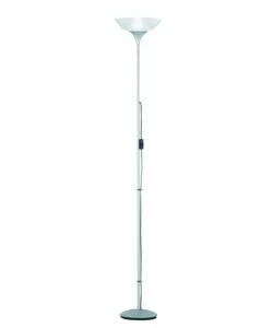 PIANTANA "DEZWO" TITANIO E BIANCO E27, 180 CM