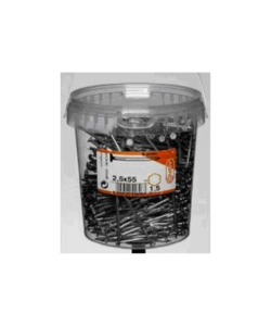 CHIODI TESTA PIANA IN SECCHIELLO 3,1X80 MM. 1,5 KG.