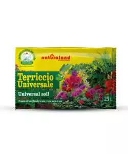 TERRICCIO UNIVERSALE MULTIUSO PER PIANTE VERDI E FIORITE EUROTERRIFLORA 25 LITRI