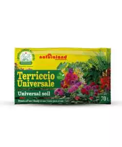 TERRICCIO UNIVERSALE MULTIUSO PER PIANTE VERDI E FIORITE EUROTERRIFLORA 70 LITRI