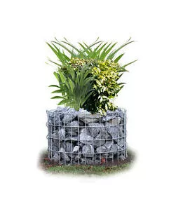 GABBIONE ROTONDO CON 20 GANCI - 40x60x60.