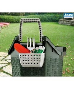 CARRIOLA "KART" BAMA - 76 LITRI - COLORE VERDE MUSCHIO.