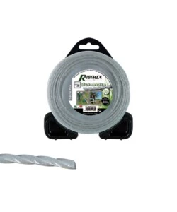 FILO ATTORCIGLIATO QUADRATO PER DECESPUGLIATORI RIBIMEX 2,4 MM X 15 M