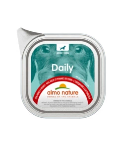 VASCHETTA DA 100 GR. CON MANZO E PATATE, ALIMENTO UMIDO PER CANI.