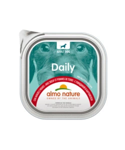 VASCHETTA DA 300 GR. CON MANZO E PATATE, ALIMENTO UMIDO PER CANI.