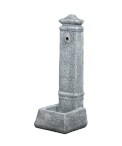 FONTANA DA GIARDINO VEDOVELLA KAM "ISERNIA"  IN CEMENTO ANTICATO GRIGIO, 29,8X26X79 CM