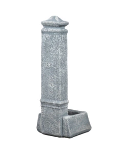 FONTANA DA GIARDINO VEDOVELLA KAM "ISERNIA"  IN CEMENTO ANTICATO GRIGIO, 29,8X26X79 CM