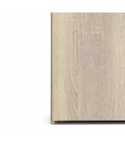 ARMADIO "SPACE" CON 2 ANTE 3 CASSETTI QUERCIA, 77,60X49,20X200 CM