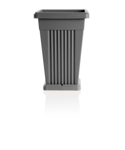 VASO PIRAMIDE C/SOTTOVASO GRIGIO