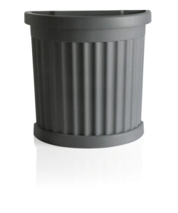 VASO ROMA C/SOTTOVASO GRIGIO