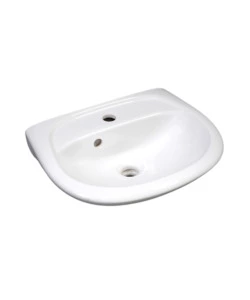 LAVABO A TERRA IN CERAMICA "SERIE IDRO" BIANCO 60 CM