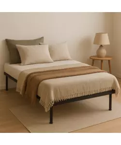 RETE UNA PIAZZA E MEZZA SOMNUS CON 13 DOGHE IN LEGNO 120X190 CM
