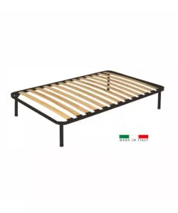 RETE UNA PIAZZA E MEZZA SOMNUS CON 13 DOGHE IN LEGNO 120X190 CM