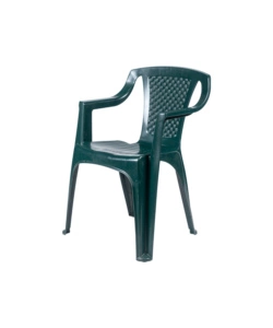 SEDIA DA ESTERNO CON SCHIENALE BASSO "LUNA" IN POLIPROPILENE VERDE 56X52X77 CM