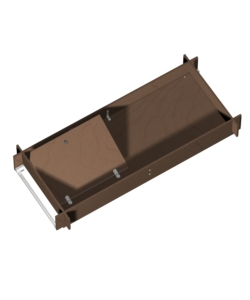 PIANO DI LAVORO CON BOTOLA PER PONTEGGIO GRIMEU75 - 165 X 60 CM