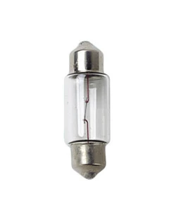 LAMPADA SILURO 12V - 11X31 MM - 10W - SV8,5-8 - 2 PZ  - D/BLISTER  58113
