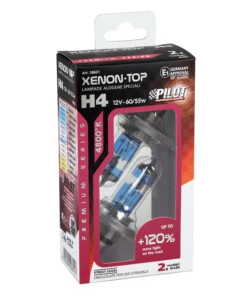LAMPADA ALOGENA 12V XENON TOP +120% LUCE - H4 - 60/55W - P43T - 2 PZ  - SCATOLA  58601