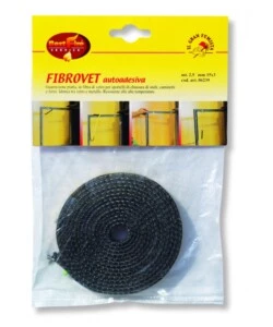 GUARNIZIONE PIATTA AUTOADESIVA BEST FIRE "FIBROVET" IN FIBRA CERAMICA, 10 MM X 2,5 MT