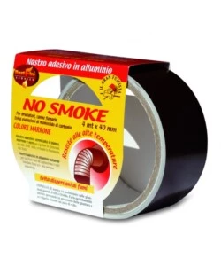 NASTRO ADESIVO BEST FIRE "NO SMOKE" IN ALLUMINIO COLORE MARRONE, 40 MM X 4 MT