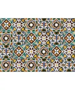 STICKER PER PIANO COTTURA "KP TILES GREEN"- 47X65 CM