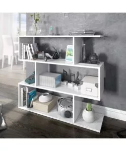 LIBRERIA "ATHENA" BIANCO LUCIDO, 110X25X97 CM