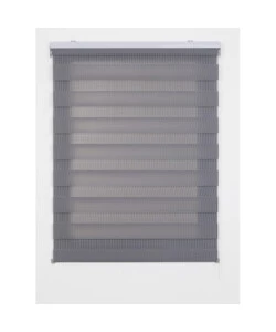 TENDA A RULLO "DUOLUX" ARGENTO, 60X180 CM