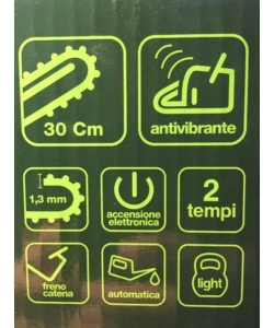 MOTOSEGA A SCOPPIO SUPHERBA "SH300" BARRA 30 CM 2T 25,4 CC