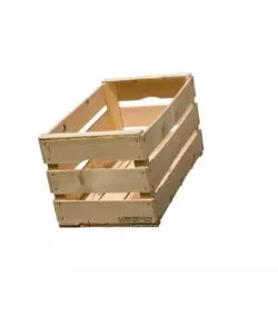 CASSETTA IN LEGNO MULTIUSO CON MANIGLIE, 30X50 CM