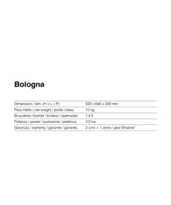 BIOCAMINO DA PAVIMENTO RUBY MODELLO BOLOGNA NERO