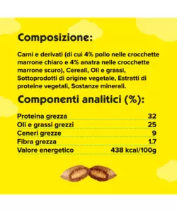 CATISFACTION MIX CON POLLO E ANATRA - 60 GRAMMI.
