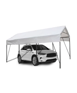 CARPORT AUTO IN ACCIAIO E TESSUTO EUROGARDEN "ERCOLE" 1 POSTO 2,7X4,9X2,7 M
