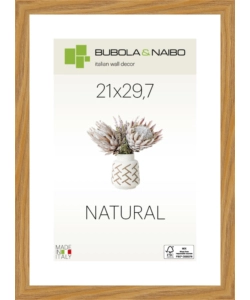CORNICE IN LEGNO COLORE ROVERE "TULIPA" - 21 x 29,7 CM