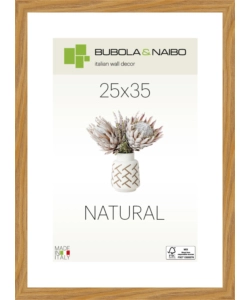 CORNICE IN LEGNO COLORE ROVERE "TULIPA" - 25 x 35 CM
