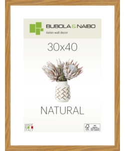 CORNICE IN LEGNO COLORE ROVERE "TULIPA" - 30 x 40 CM