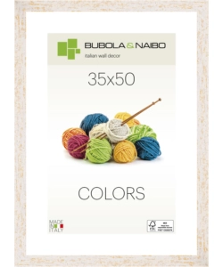 CORNICE IN LEGNO COLORE BIANCO "ANDY" - 35 x 50 CM