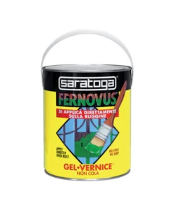 SMALTO GEL ANTIRUGGINE SARATOGA "FERNOVUS" BIANCO NEVE 2,5 LT