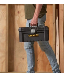 CASSETTA PORTA UTENSILI STANLEY "ESSENTIAL" CON CHIUSURA IN METALLO, 41X20X19,5 CM