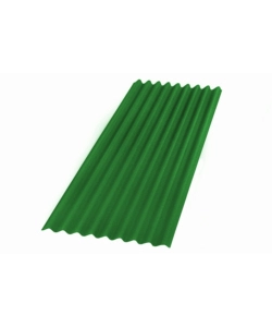 LASTRA ONDULINE FIBROBITUMINOSE COLORE VERDE INTENSE - 85 x 200 CM.