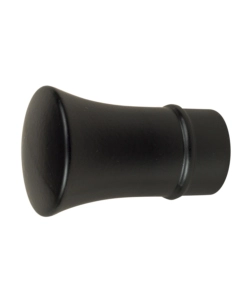2 POMOLI NERO A TROMBA TERMINALE PER TUBO TENDE DIAMETRO 20 MM