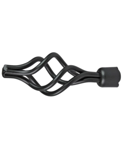 1 POMOLO CIORCIOLA NERO TERMINALE PER TUBO DIAMETRO 20 MM
