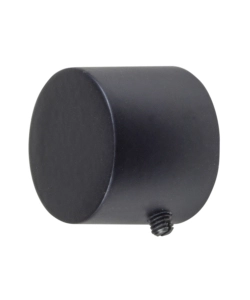2 POMOLI NERI A TAPPO TERMINALE PER TUBO TENDE DIAMETRO 20 MM