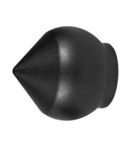 2 POMOLI NERI A BULBO TERMINALE PER TUBO TENDE DIAMETRO 20 MM